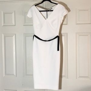 VICTORIA BECKHAM exposed zip  midi dress ( no 108)